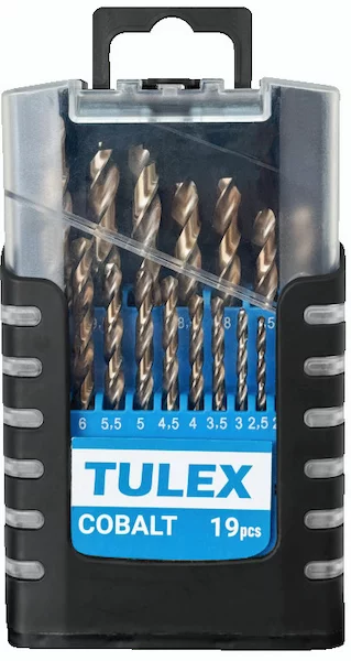Набор сверл по металлу TULEX 60121-S19