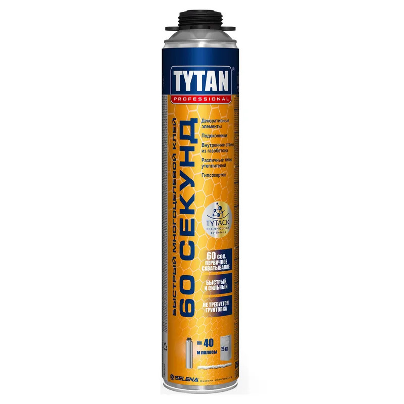 Пена-клей быстрый универсальный TYTAN PROFESSIONAL 60 сек 750мл 5902120026296 10044045