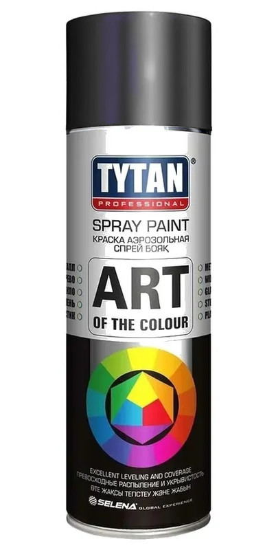 Краска аэрозольная TYTAN 400мл серая 10051233