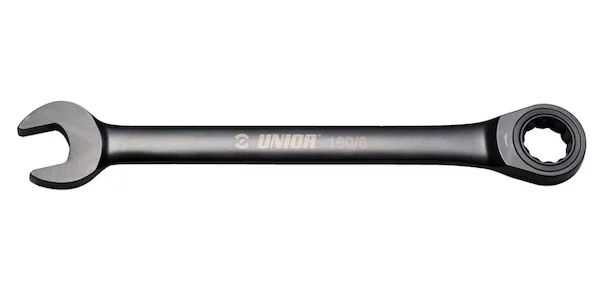 Ключ кованый комбинированный с храповиком UNIOR 622829