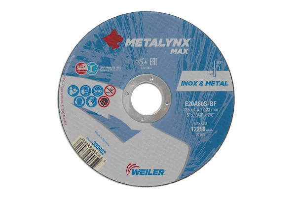 Круг отрезной WEILER ABRASIVES Metalynx MAX 388482