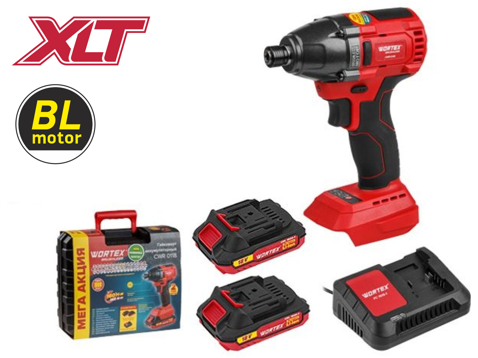 Аккумуляторный ударный гайковерт-винтоверт WORTEX CWR 0118 ALL1 0329286