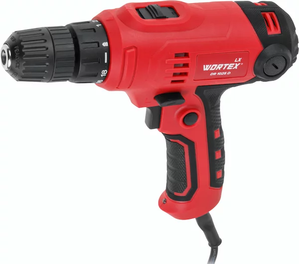 Дрель-шуруповерт WORTEX LX DR 1025 D в кор. 400 Вт, 30 Нм, 2 скор.