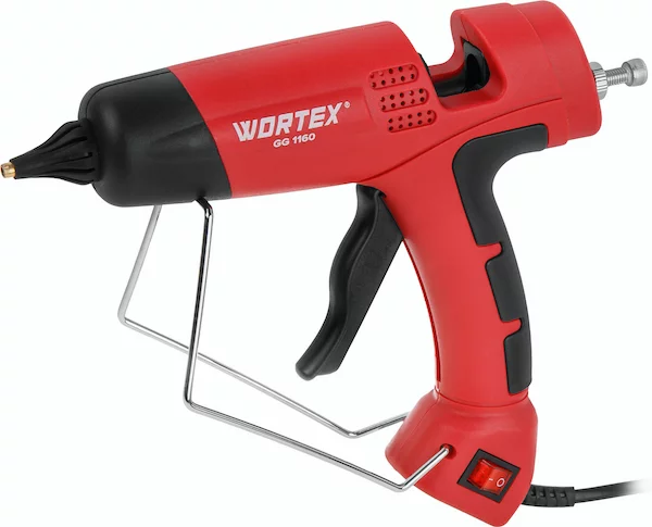 Пистолет клеевой WORTEX LX GG 1160 в блистере 200 Вт, 11,5 мм, 15 г/мин