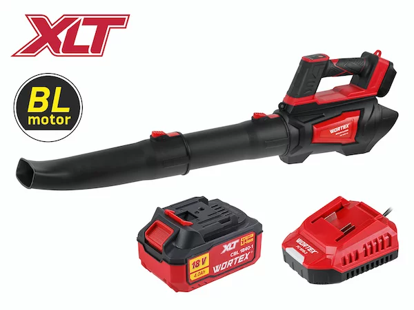 Аккум. воздуходувка WORTEX BB 1218-1 D XLT SET БЕСЩЁТ., 18В, 440-720 м.куб/ч, 92-152 км/ч