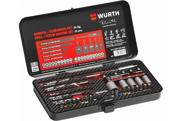 Набор из сверл, магнитных головок и бит Wurth 0624932020