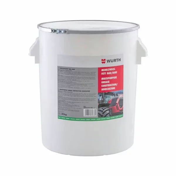 Многоцелевая смазка Wurth AGRI-25KG 0893874103