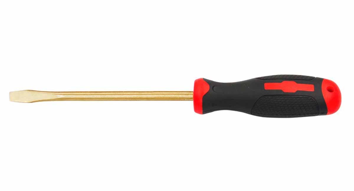 Отвертка шлицевая искробезопасная изолированная 200x8mm AL-BR X-SPARK 260-1026