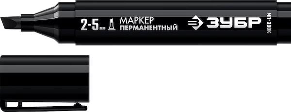 Клиновидный перманентный маркер ЗУБР МП-300К 06323-2