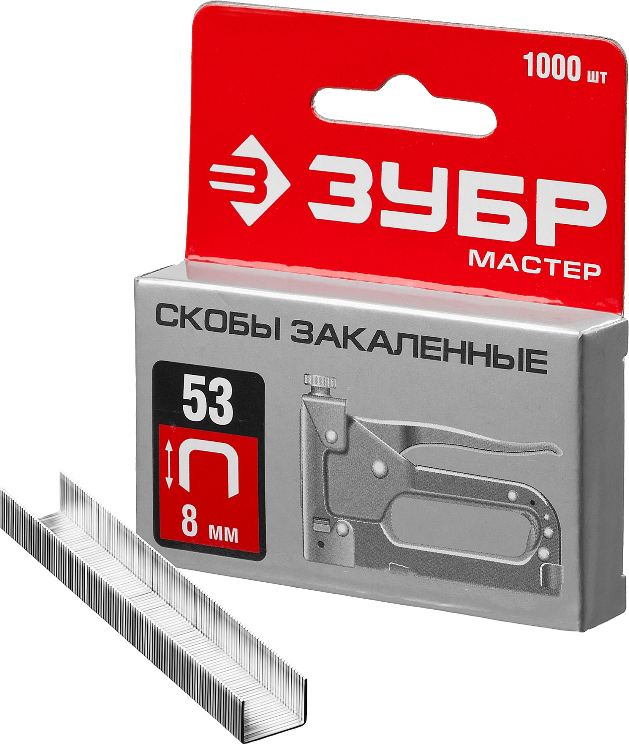 Скобы для степлера ЗУБР 31625-08