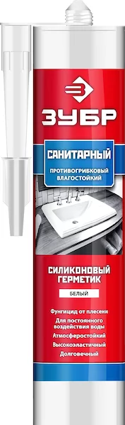 Санитарный силиконовый герметик ЗУБР 41235-0