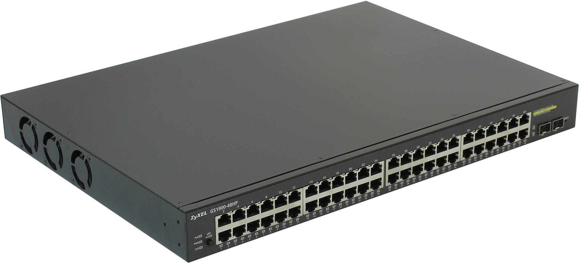 Интеллектуальный High Power PoE-коммутатор Zyxel GS1900-48HP